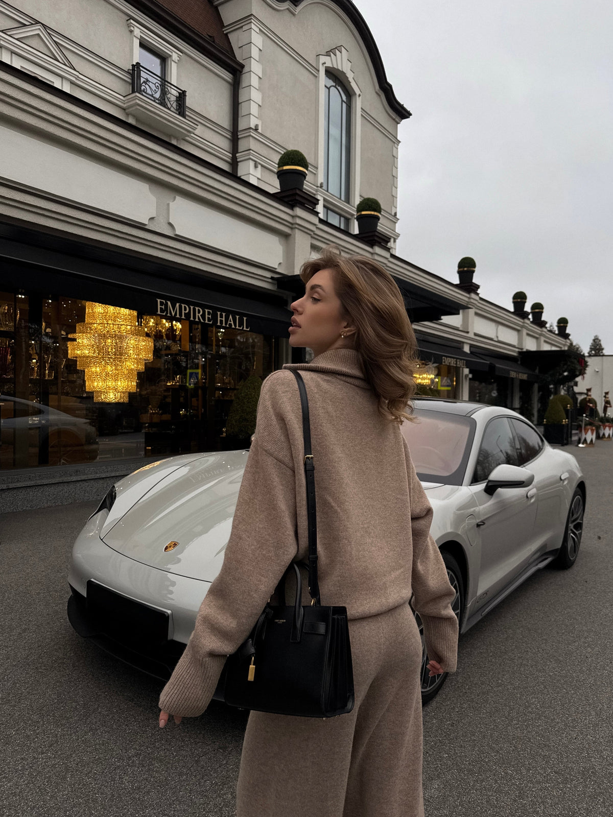 Lambswool Set: Zip-Up Cardigan and Trousers — lifestyle — SHEVCHENKO