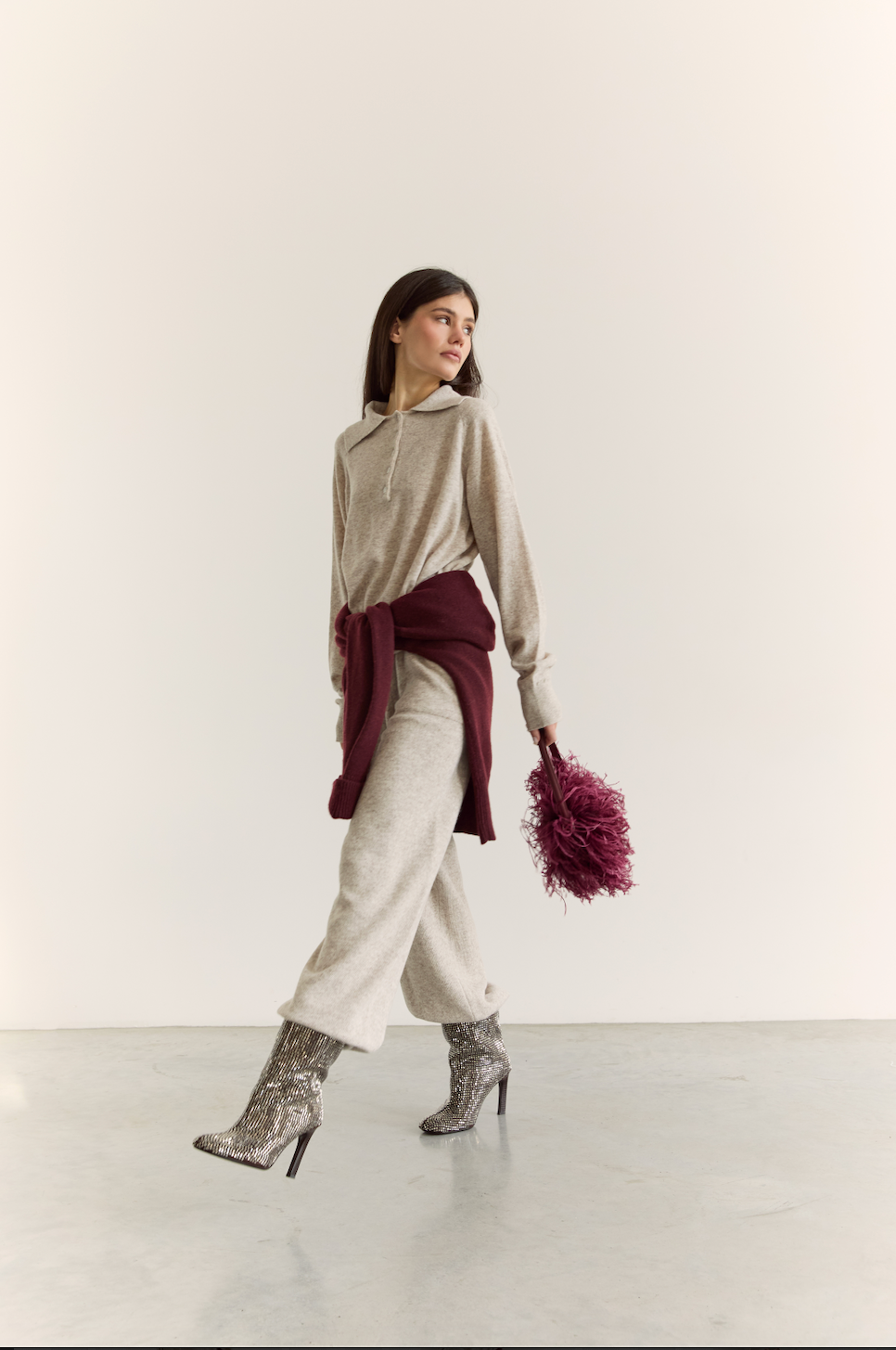 Lambswool Polo Sweater — lifestyle — SHEVCHENKO