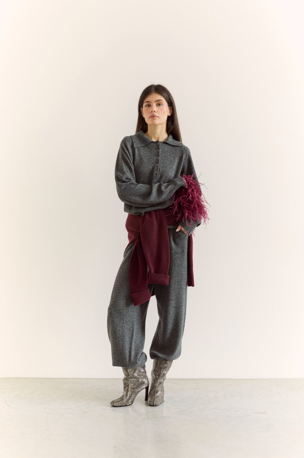 Lambswool Polo Sweater — look — SHEVCHENKO