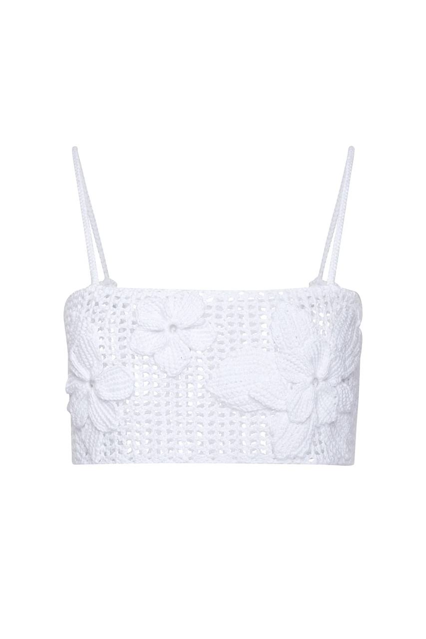 Openwork Top with Flowers — front — SHEVCHENKO