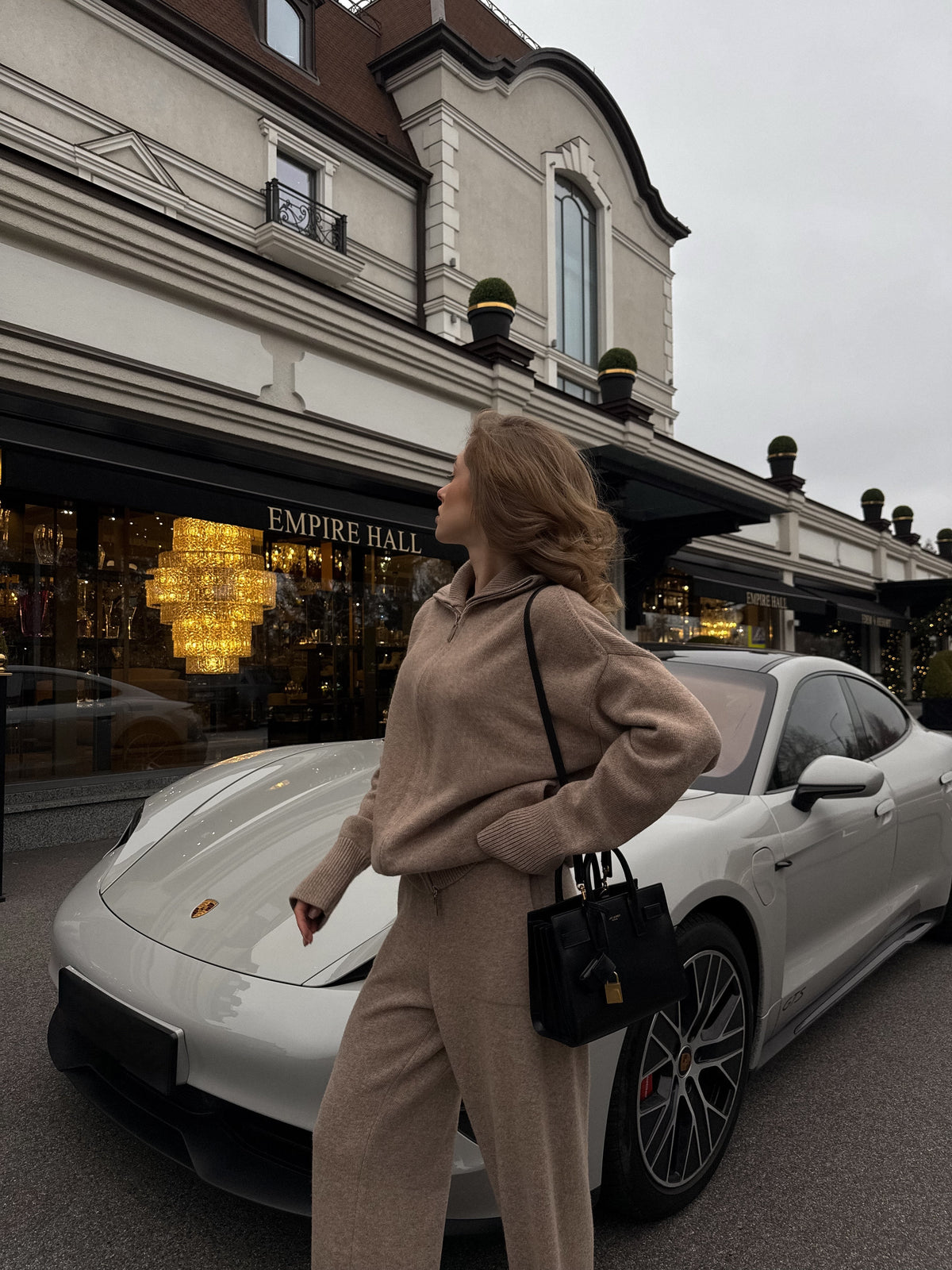 Lambswool Set: Zip-Up Cardigan and Trousers — lifestyle — SHEVCHENKO
