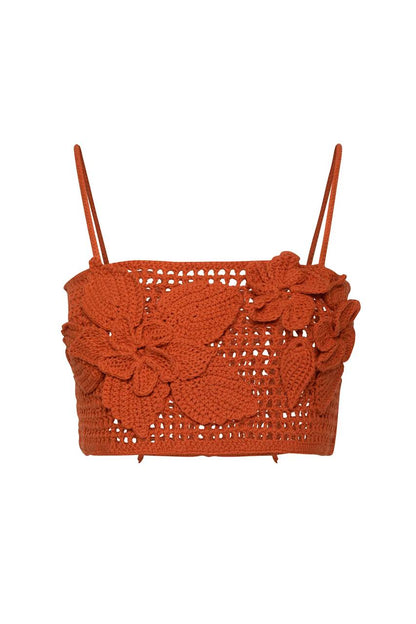 Openwork Top with Flowers — front — SHEVCHENKO