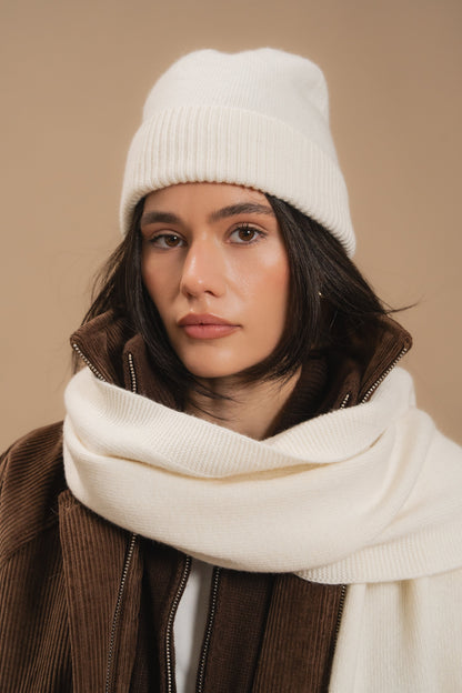 Lambswool Hat, Milky — Шапка, молочний — SHEVCHENKO