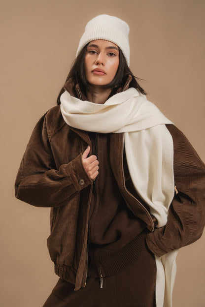 Lambswool Set: Zip-Up Cardigan and Trousers — look — SHEVCHENKO