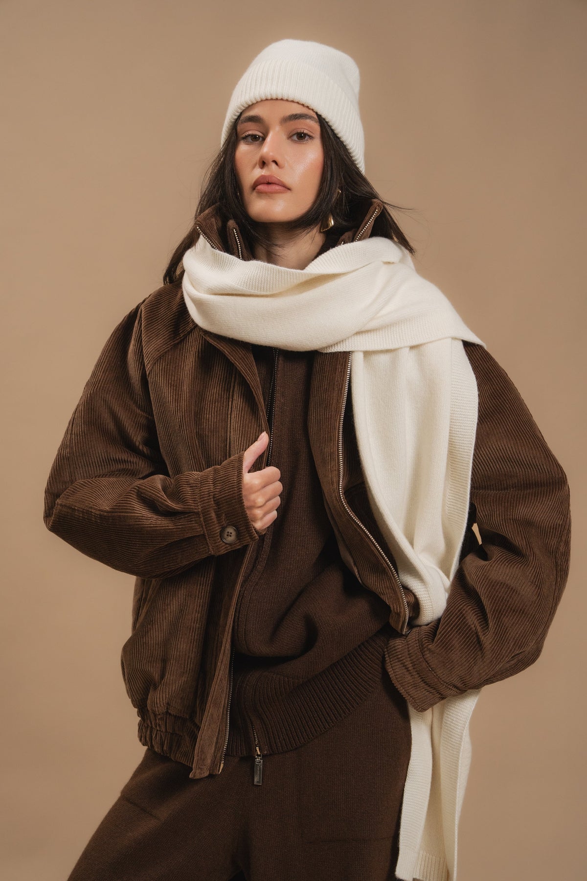 Corduroy Bomber Jacket — look — SHEVCHENKO