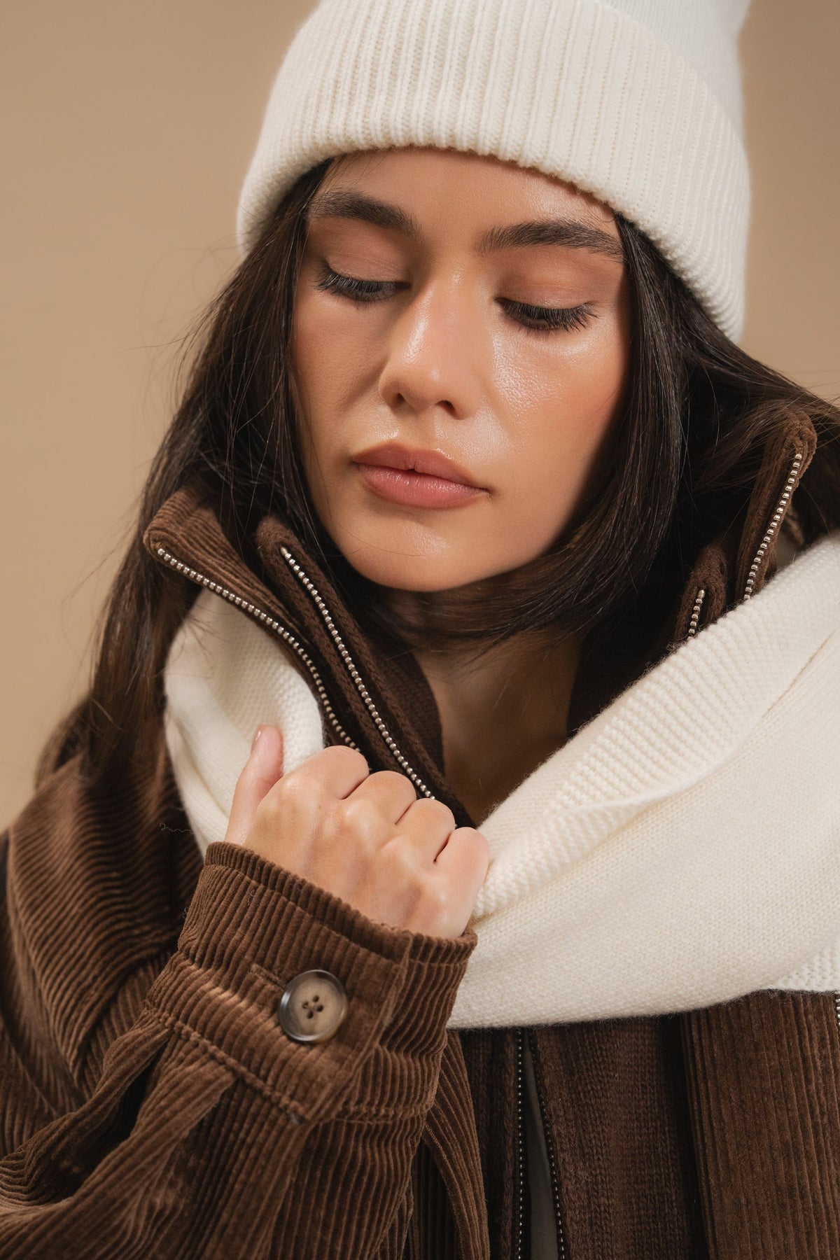 Lambswool Hat, Milky — Шапка, молочний — SHEVCHENKO