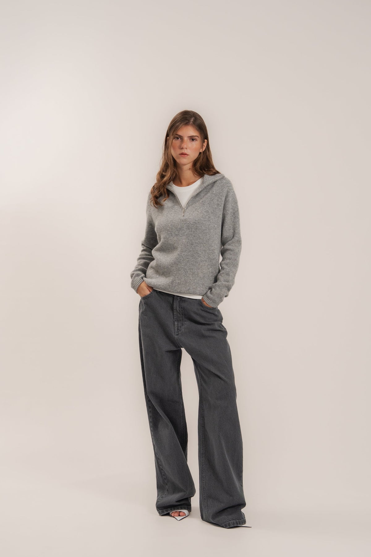 Jeans, Gray — full length — SHEVCHENKO