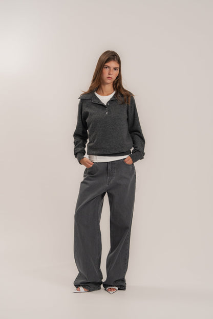 Jeans, Gray — look — SHEVCHENKO