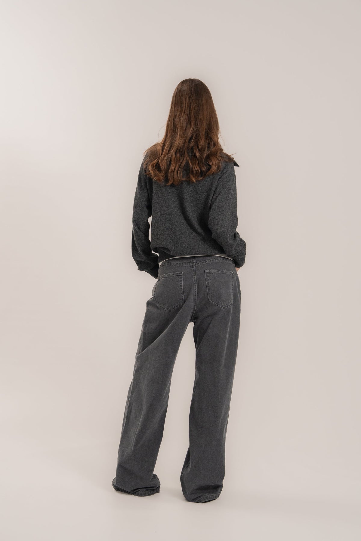 Jeans, Gray — back — SHEVCHENKO