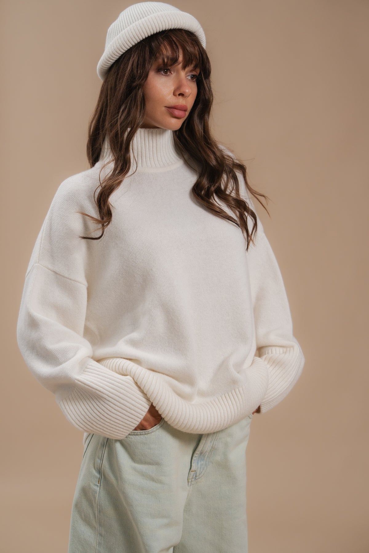 Basic lambswool sweater — front — SHEVCHENKO