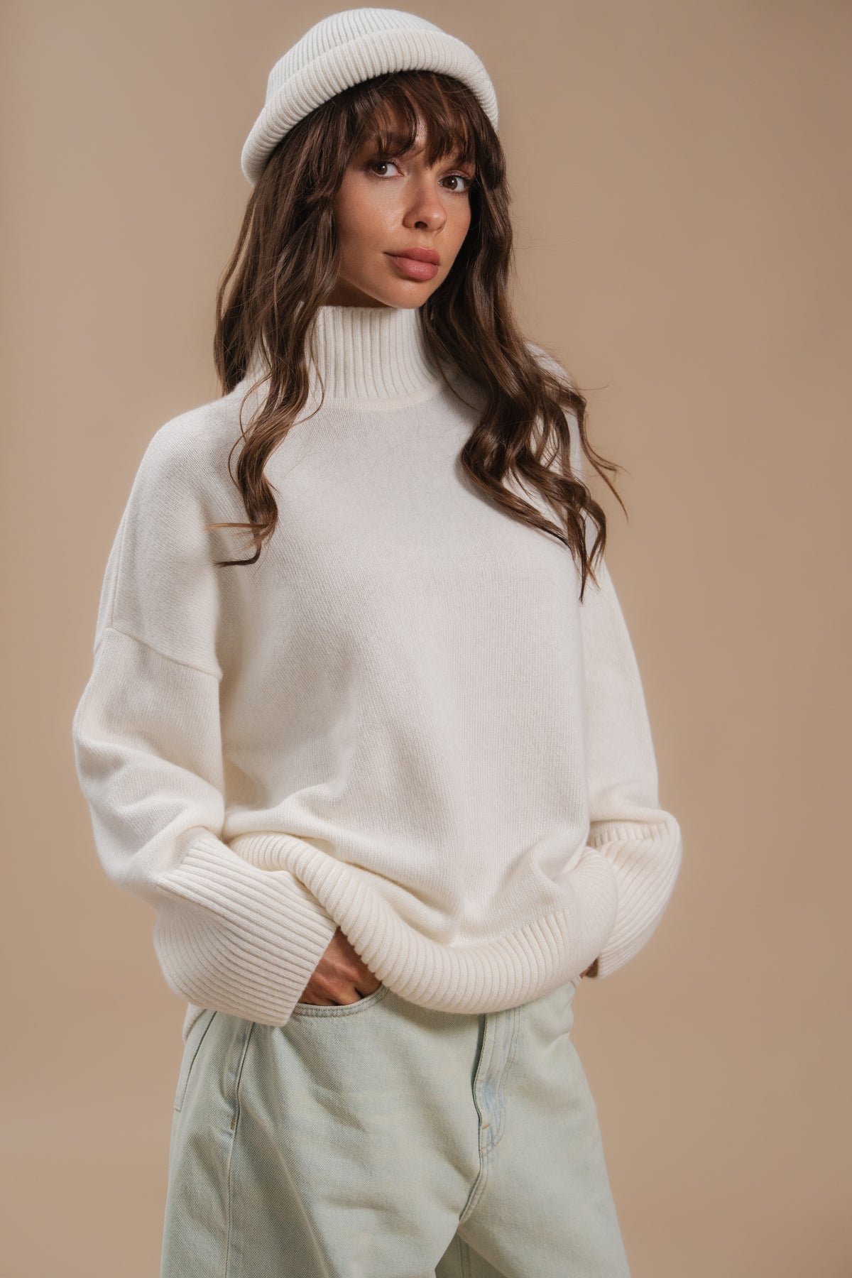 Basic lambswool sweater — front — SHEVCHENKO