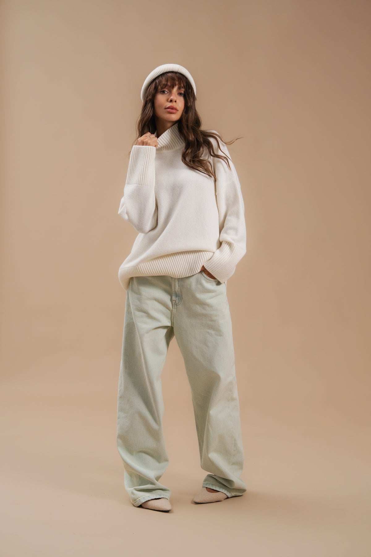 Basic Lambswool Sweater — Full-Length — SHEVCHENKO