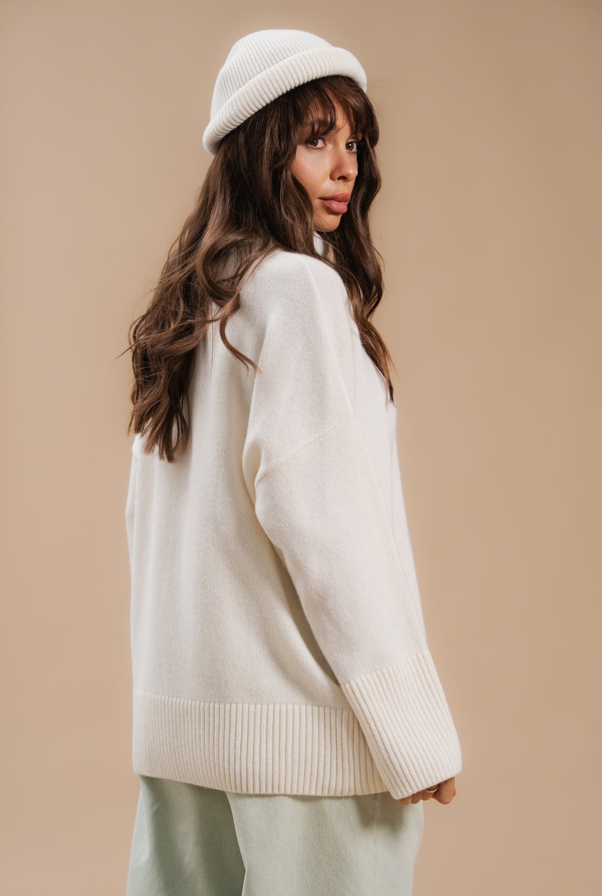 Basic lambswool sweater — back — SHEVCHENKO