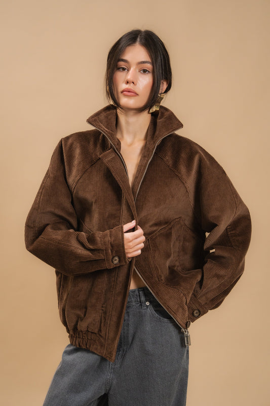Corduroy Bomber Jacket — look — SHEVCHENKO