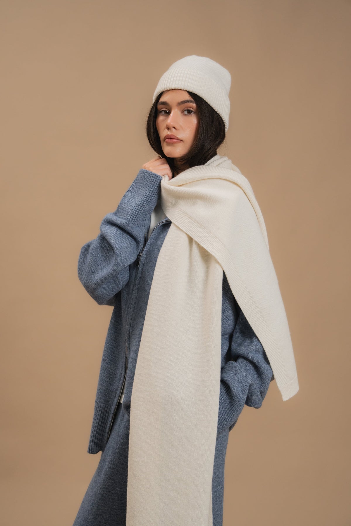 Lambswool Hat, Milky — look — SHEVCHENKO