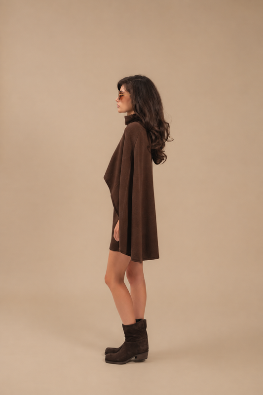 Lambswool Cape — side — SHEVCHENKO