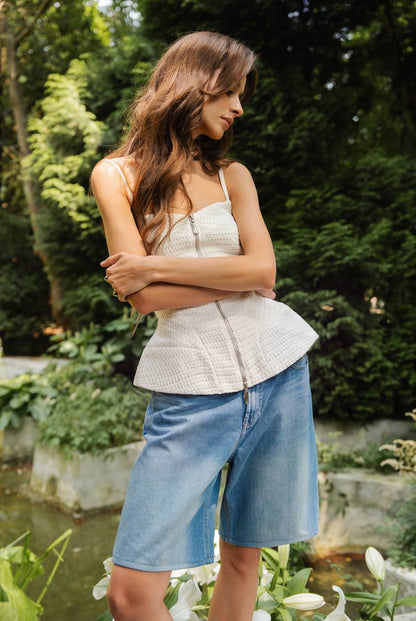 Denim Shorts — lifestyle — SHEVCHENKO