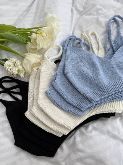 Cotton Strap Top — front — SHEVCHENKO