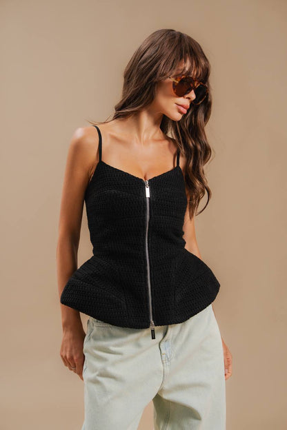 Lace-Up Corset Top — front — SHEVCHENKO