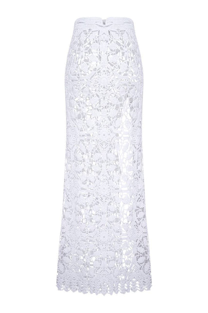 Handmade Maxi Skirt, White