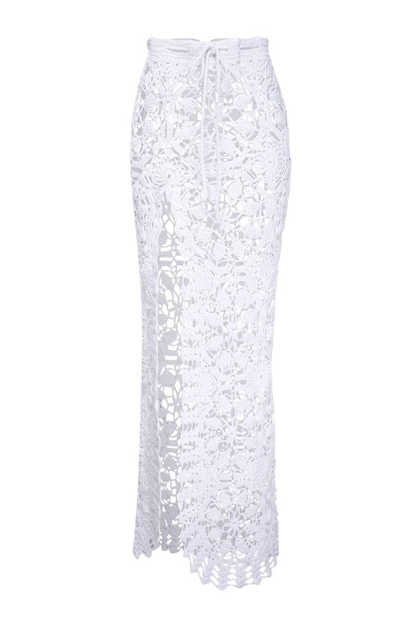 Handmade Maxi Skirt, White