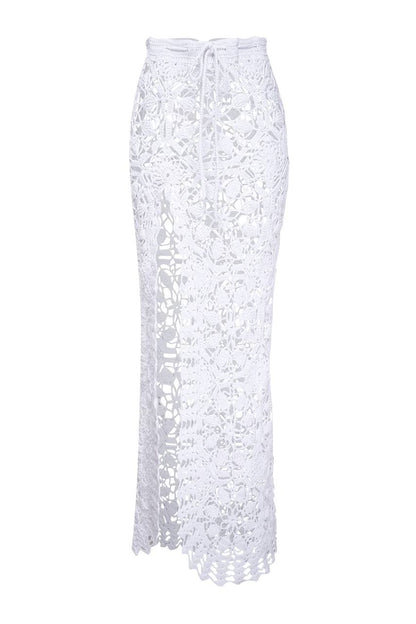 Handmade Maxi Skirt, White