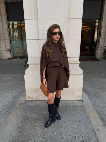 Lambswool Cape — side — SHEVCHENKO