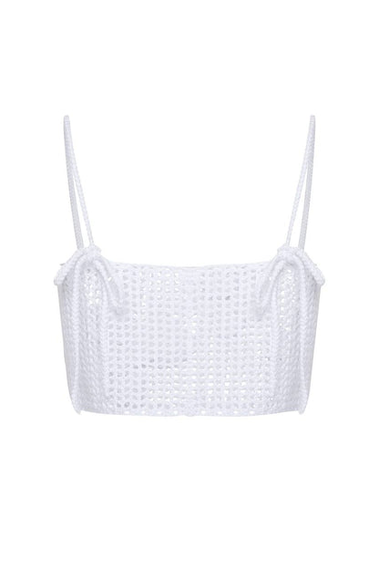 Openwork Top with Flowers — back — SHEVCHENKO