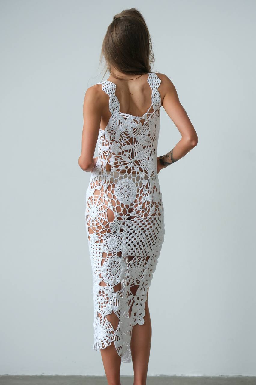 Openwork Maxi Dress