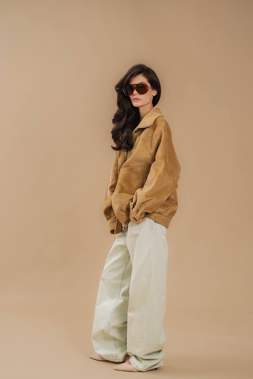 Corduroy Bomber Jacket — side — SHEVCHENKO