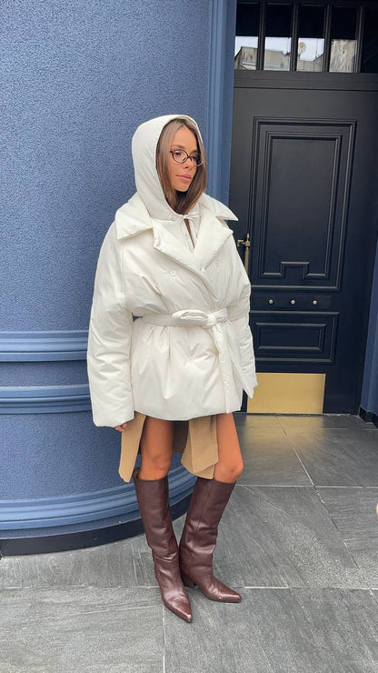 Puffer Jacket with Detachable Bib — look — SHEVCHENKO