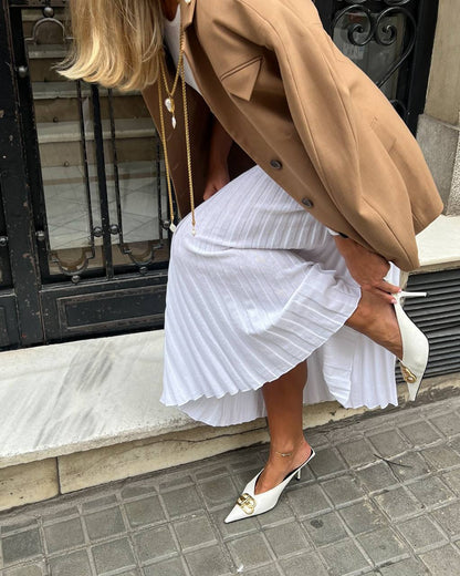 Pleated Set — front — SHEVCHENKO
