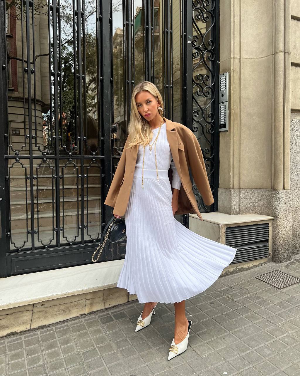 Pleated Set — lifestyle — SHEVCHENKO