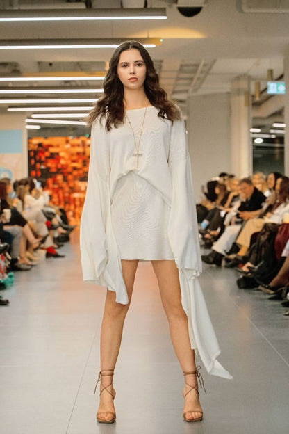 Set: Skirt and Jumper with Flared Sleeves — front — SHEVCHENKO