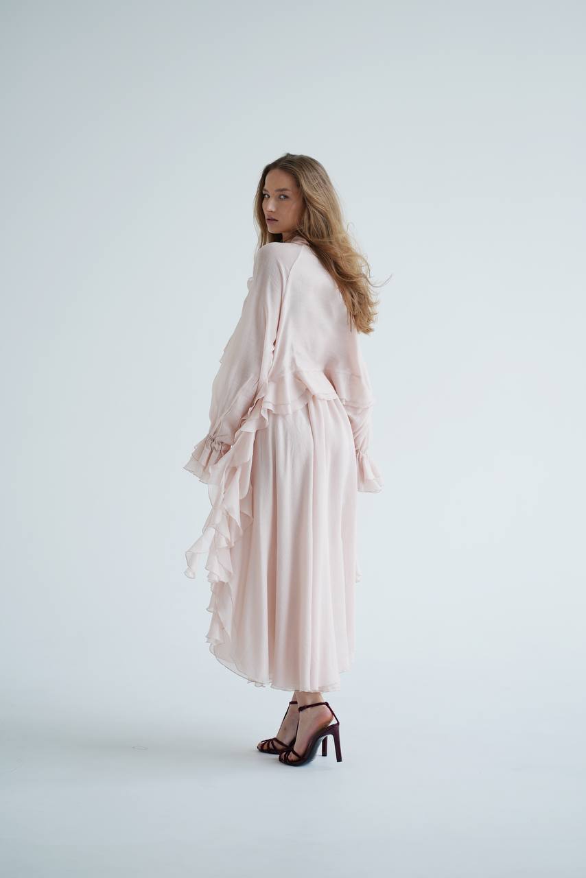 Chiffon Blouse with Ruffles and Flounces — lifestyle — SHEVCHENKO