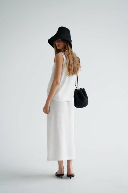 Knitted Midi Skirt in Fine Sequins — lifestyle — SHEVCHENKO