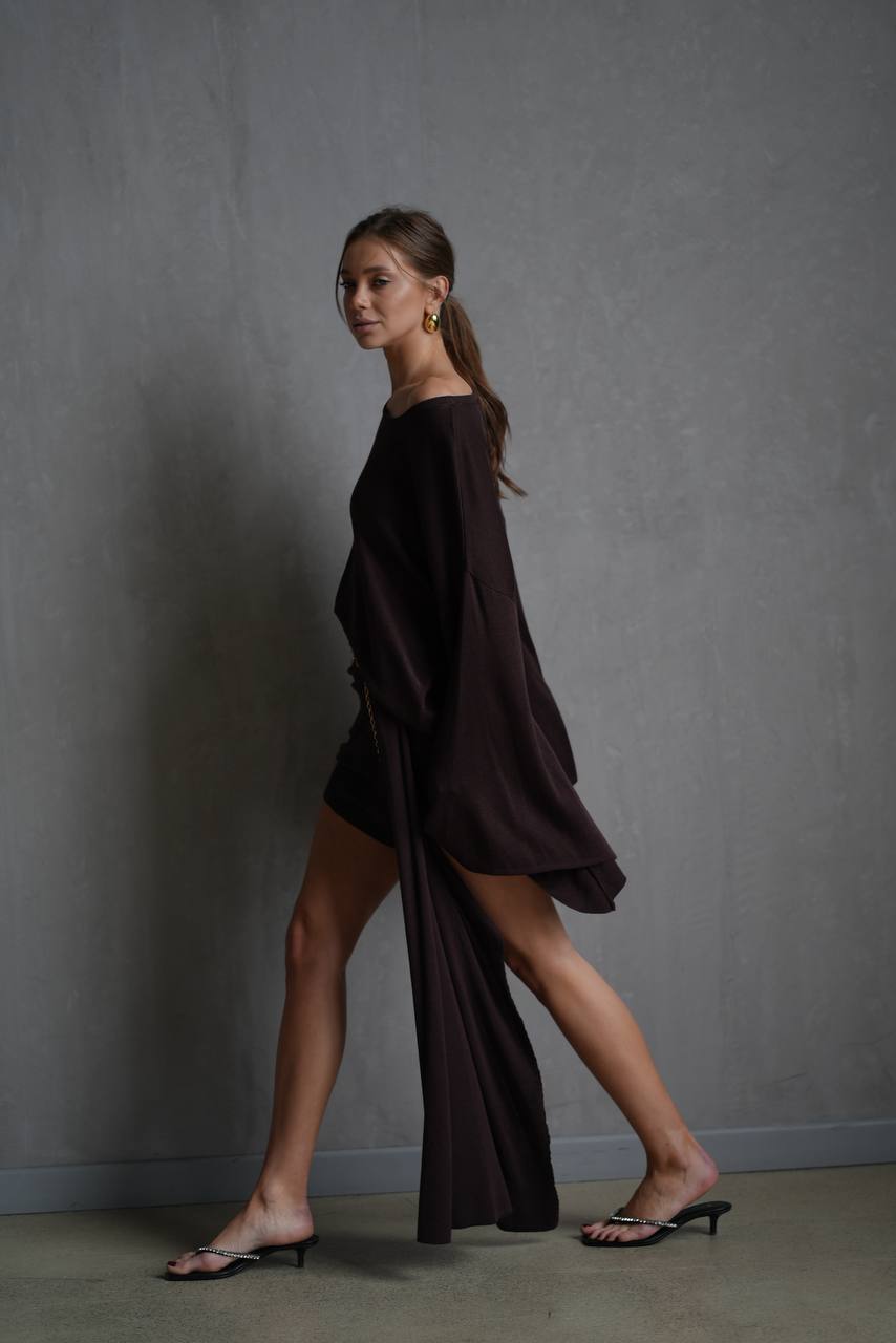 Set: Skirt and Jumper with Flared Sleeves — look — SHEVCHENKO