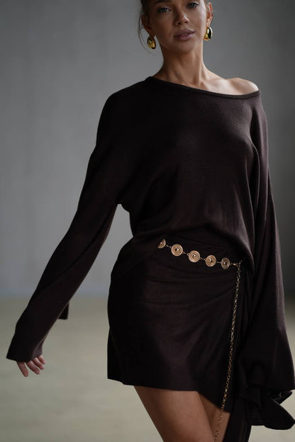 Set: Skirt and Jumper with Flared Sleeves — lifestyle — SHEVCHENKO