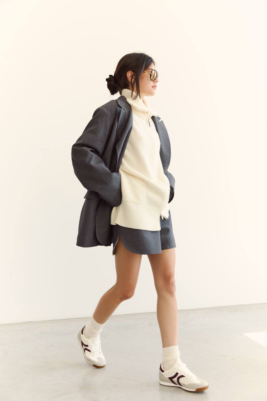 Wool Jacket, Gray — lifestyle — SHEVCHENKO