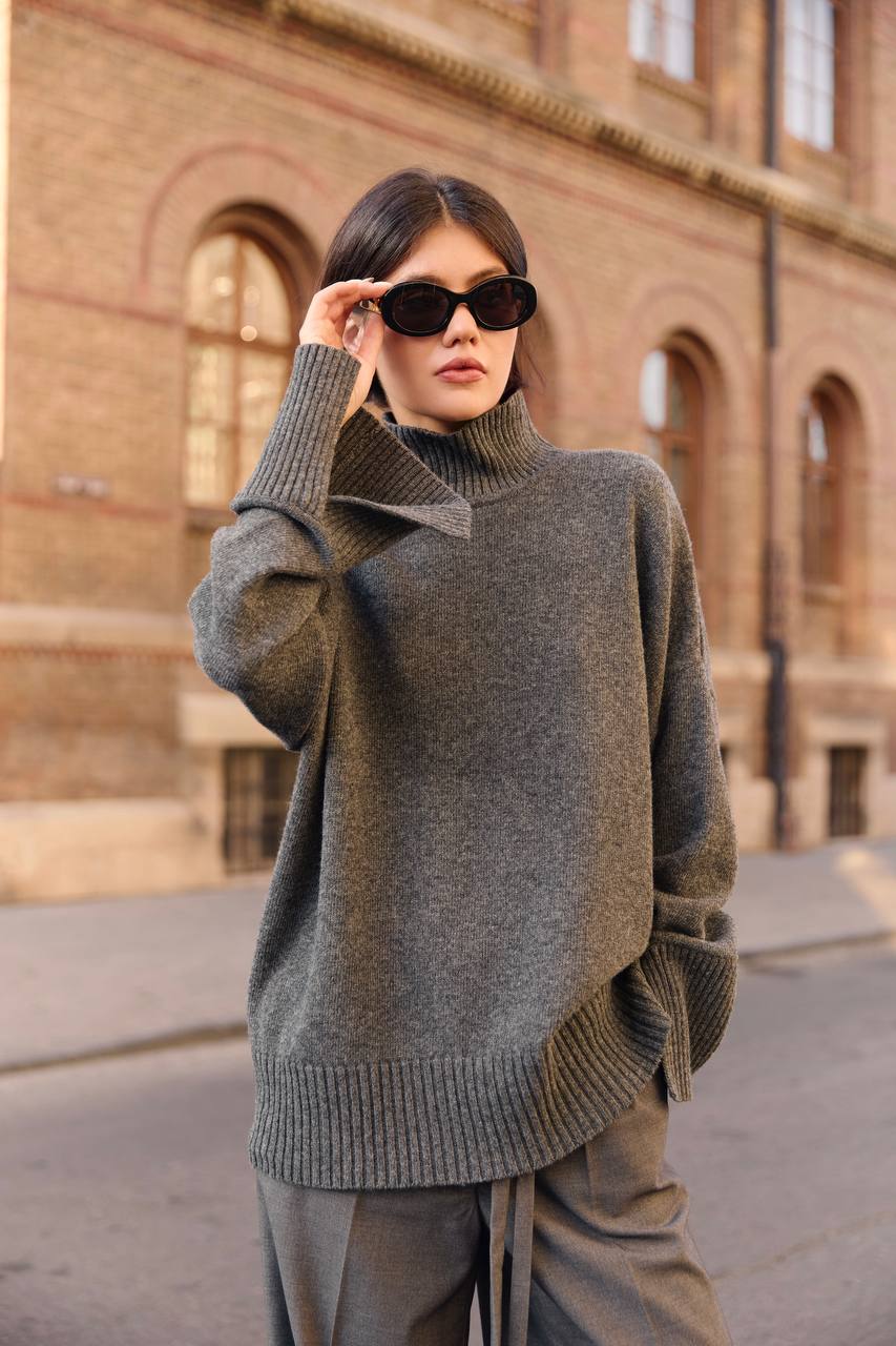 Wool Trousers, Gray — lifestyle — SHEVCHENKO