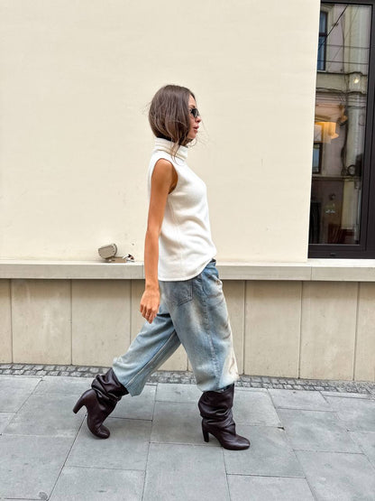Lambswool Top, Milky — lifestyle — SHEVCHENKO