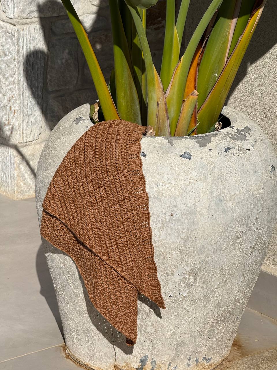 Luna Handkerchief, Caramel — front — SHEVCHENKO