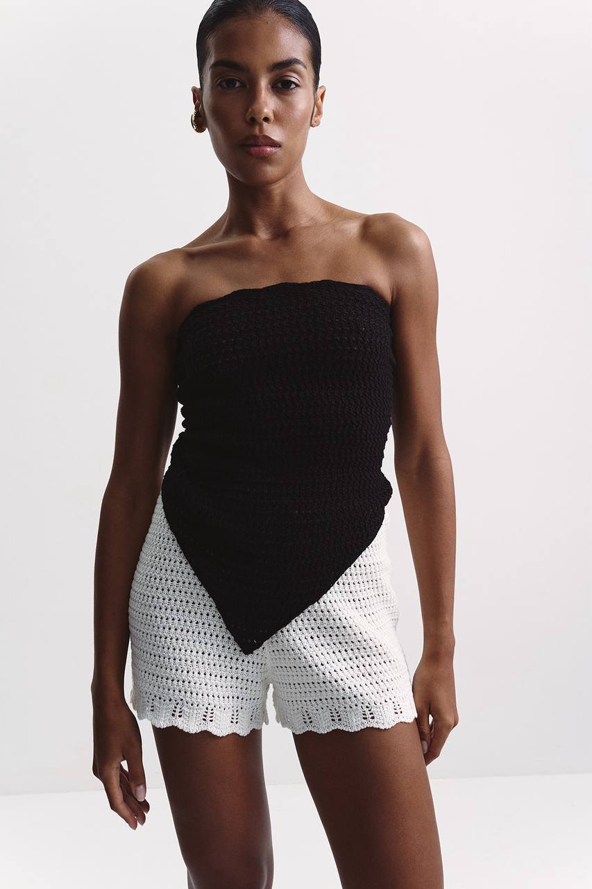 Luna Shorts, Milky — lifestyle — SHEVCHENKO