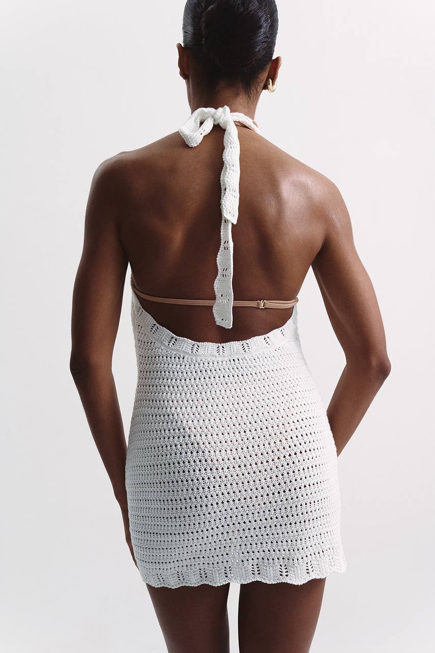 Kaia Dress, Milky — side — SHEVCHENKO