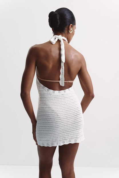 Kaia Dress, Milky — lifestyle — SHEVCHENKO