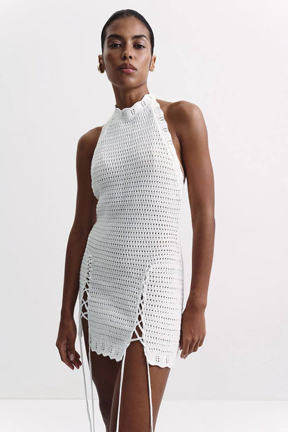 Kaia Dress, Milky — lifestyle — SHEVCHENKO