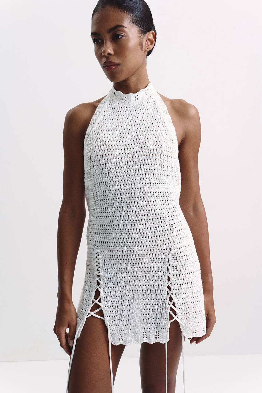 Kaia Dress, Milky — lifestyle — SHEVCHENKO