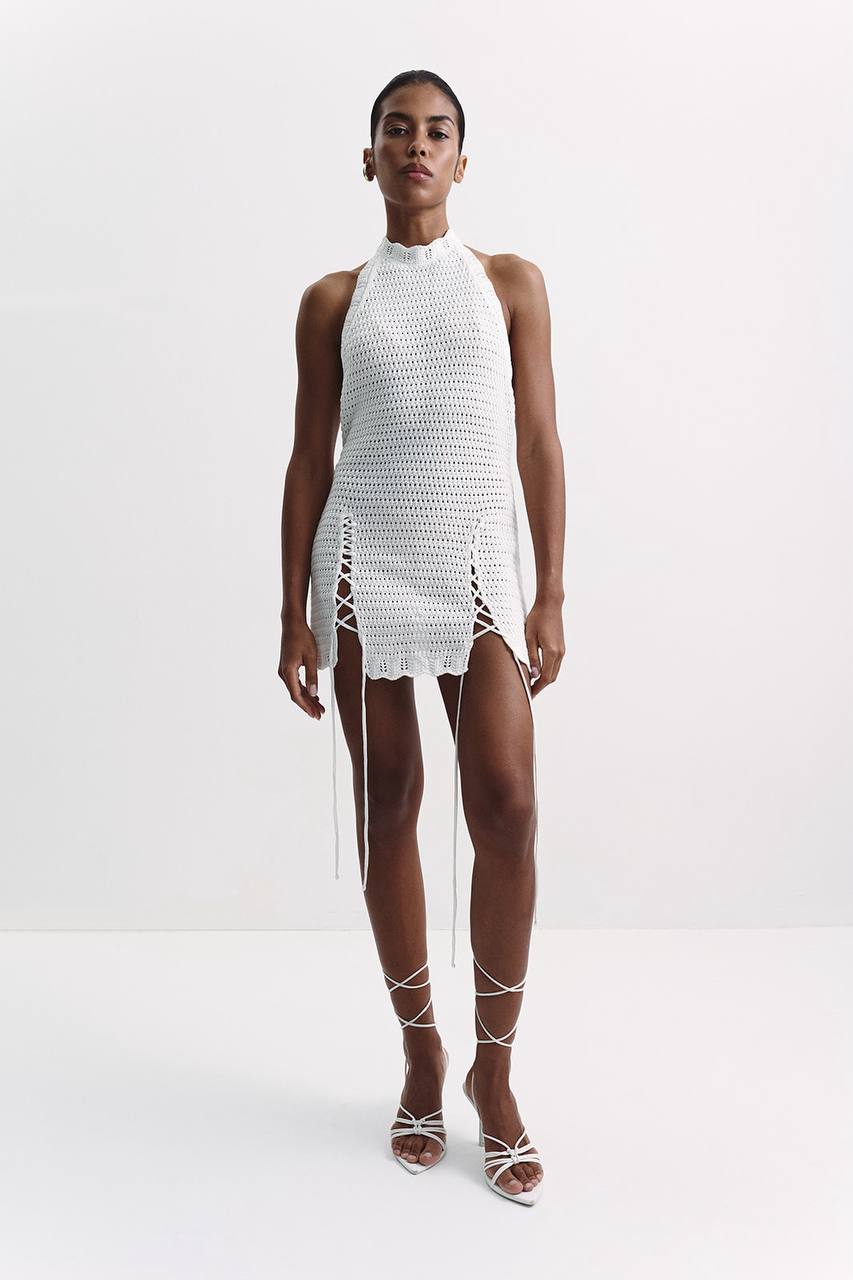 Kaia Dress, Milky — lifestyle — SHEVCHENKO