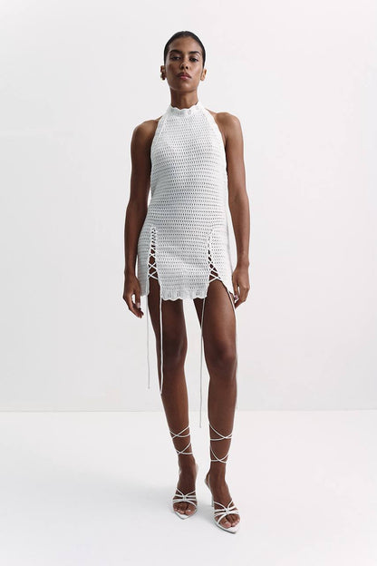 Kaia Dress, Milky — lifestyle — SHEVCHENKO