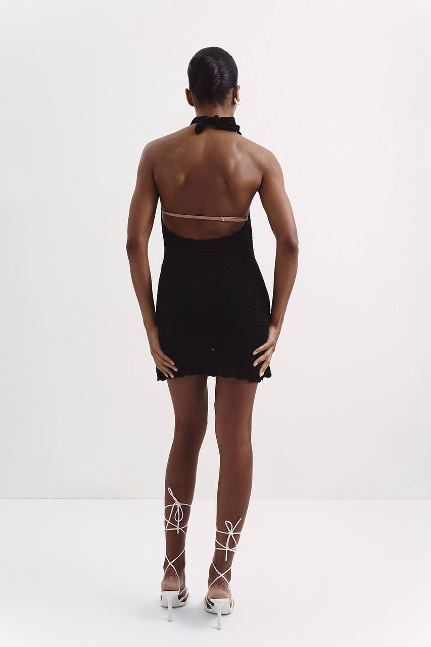 Kaia Dress, Black — lifestyle — SHEVCHENKO